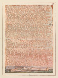エルサレム、プレート67、自分の血を飲む人によって…。 作： William Blake